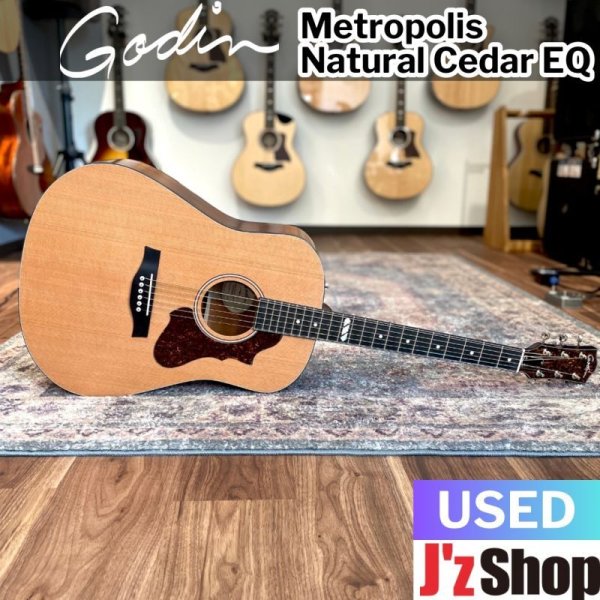 画像1:  【USED】  Godin / Metropolis Natural Cedar EQ    (1)