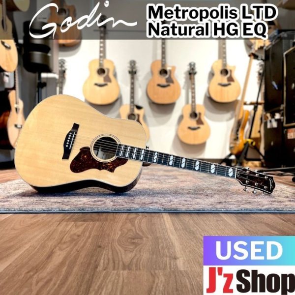 画像1:  【USED】  Godin / Metropolis LTD Natural HG EQ   (1)